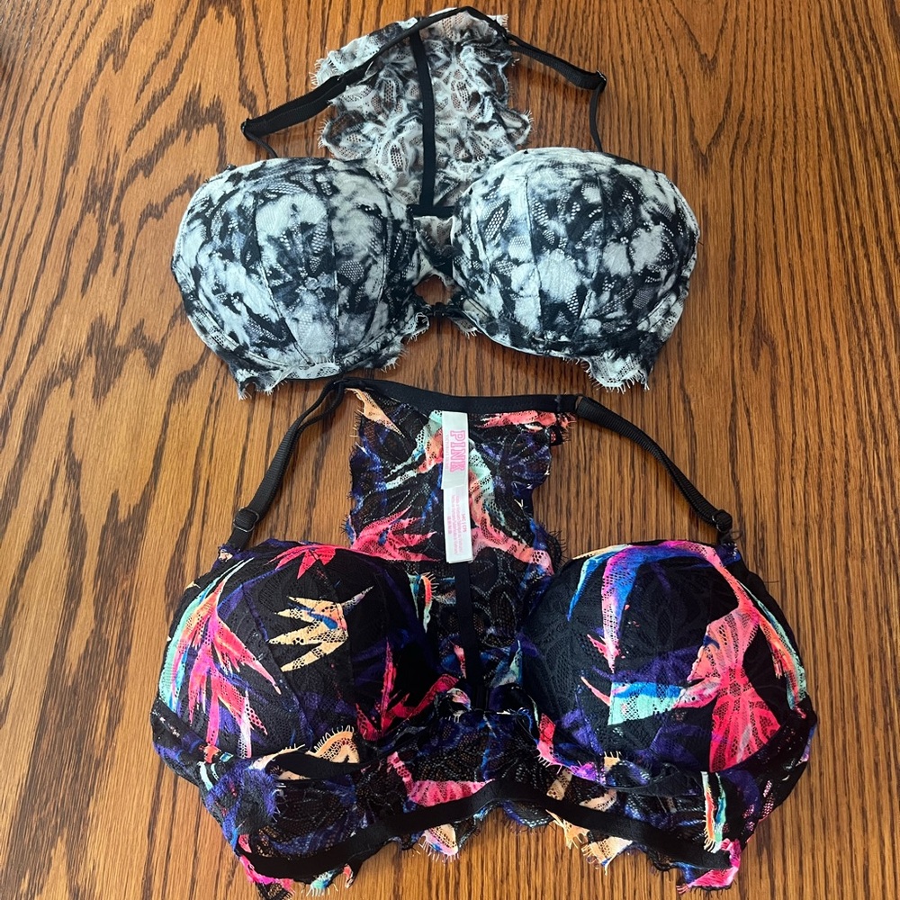 Victoria's Secret Tie-Dye and Tropical Print Bras